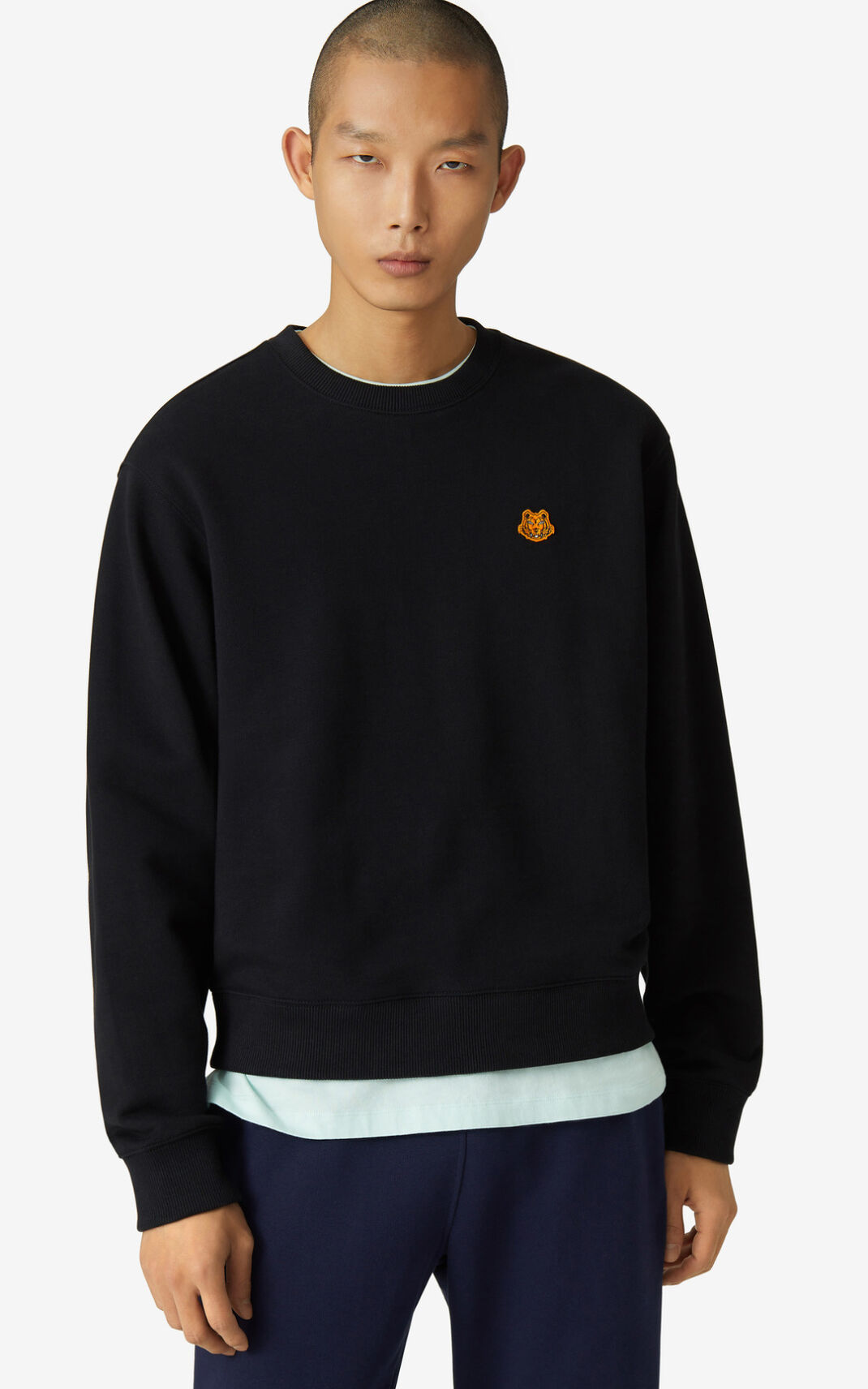 Kenzo Tiger Crest Sweatshirt Herre - Sort DK-929390